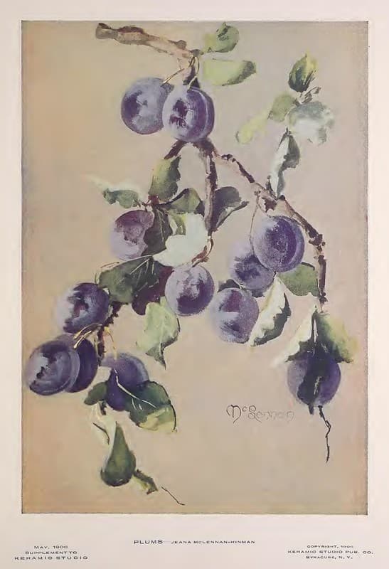 1906 Plums Keramic Studio