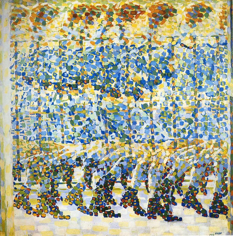 Girl Running on a Balcony
