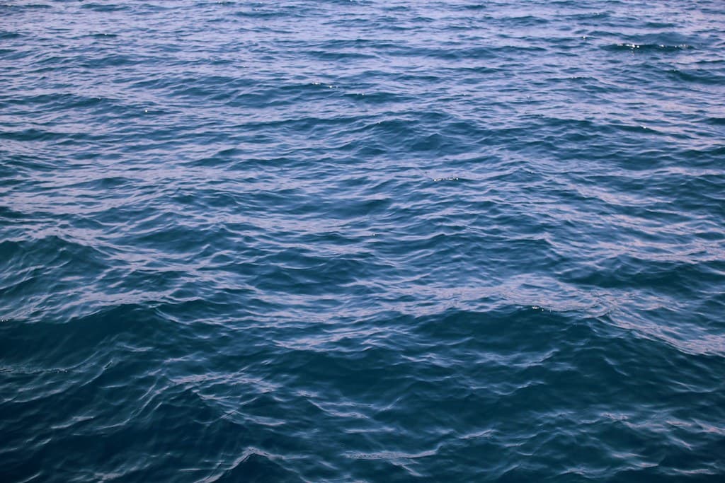 Blue Ocean Choppy Water