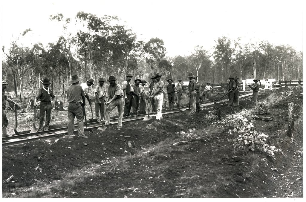 Fettlers, queensland, railwayconstruction