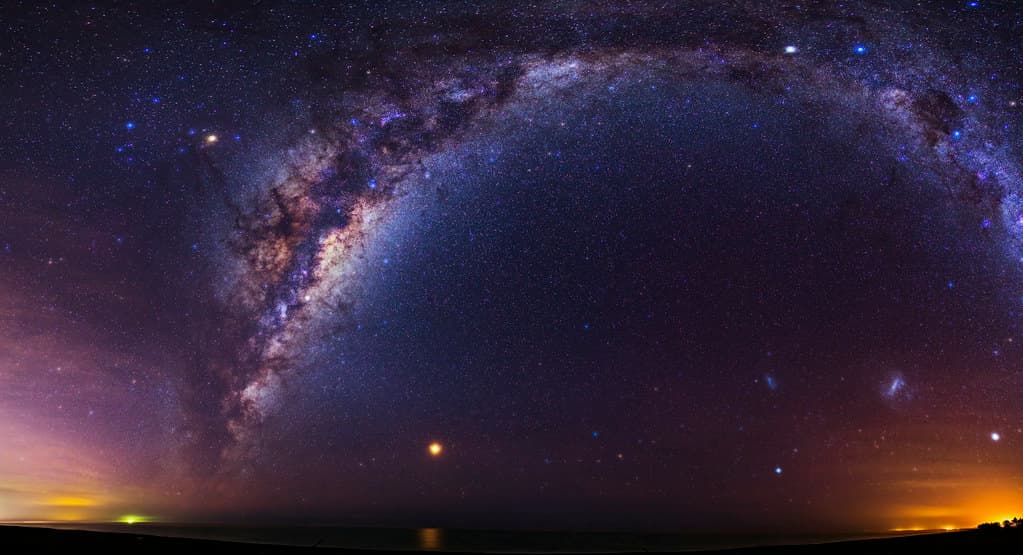 Milky Way over the Pacific Ocean