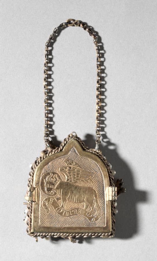 Frame with Winged Bull of Saint Luke on the back