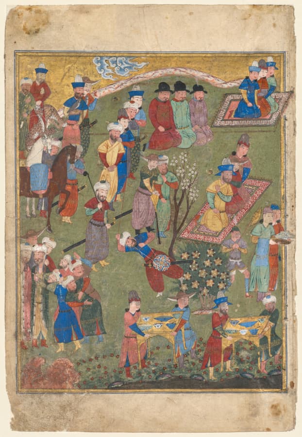 Manuscript, opaque, watercolor