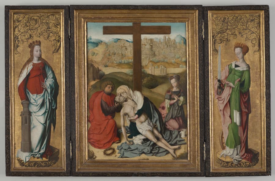 Painting, center, oil